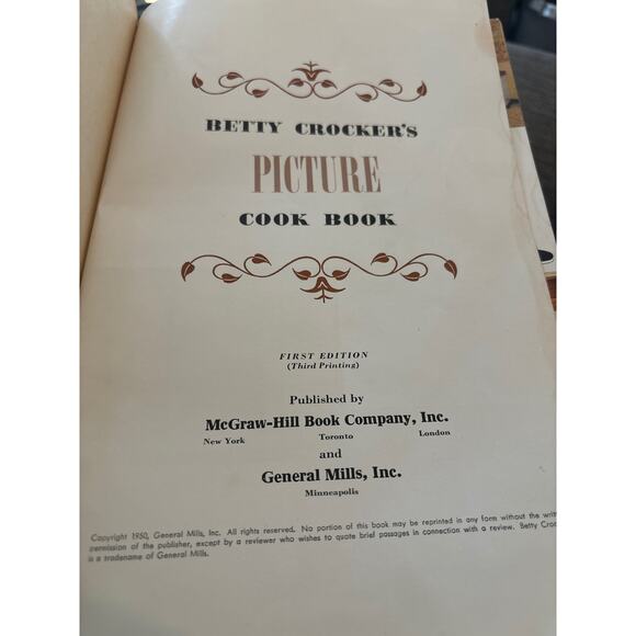 Betty Crocker’s Picture Cook Book 1950 First Edition Second Printing Red Recipes - Picture 8 of 12
